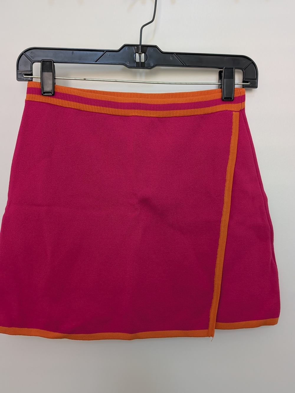 House of Harlow 1960's Pink Mini Skirt with Orange Trim